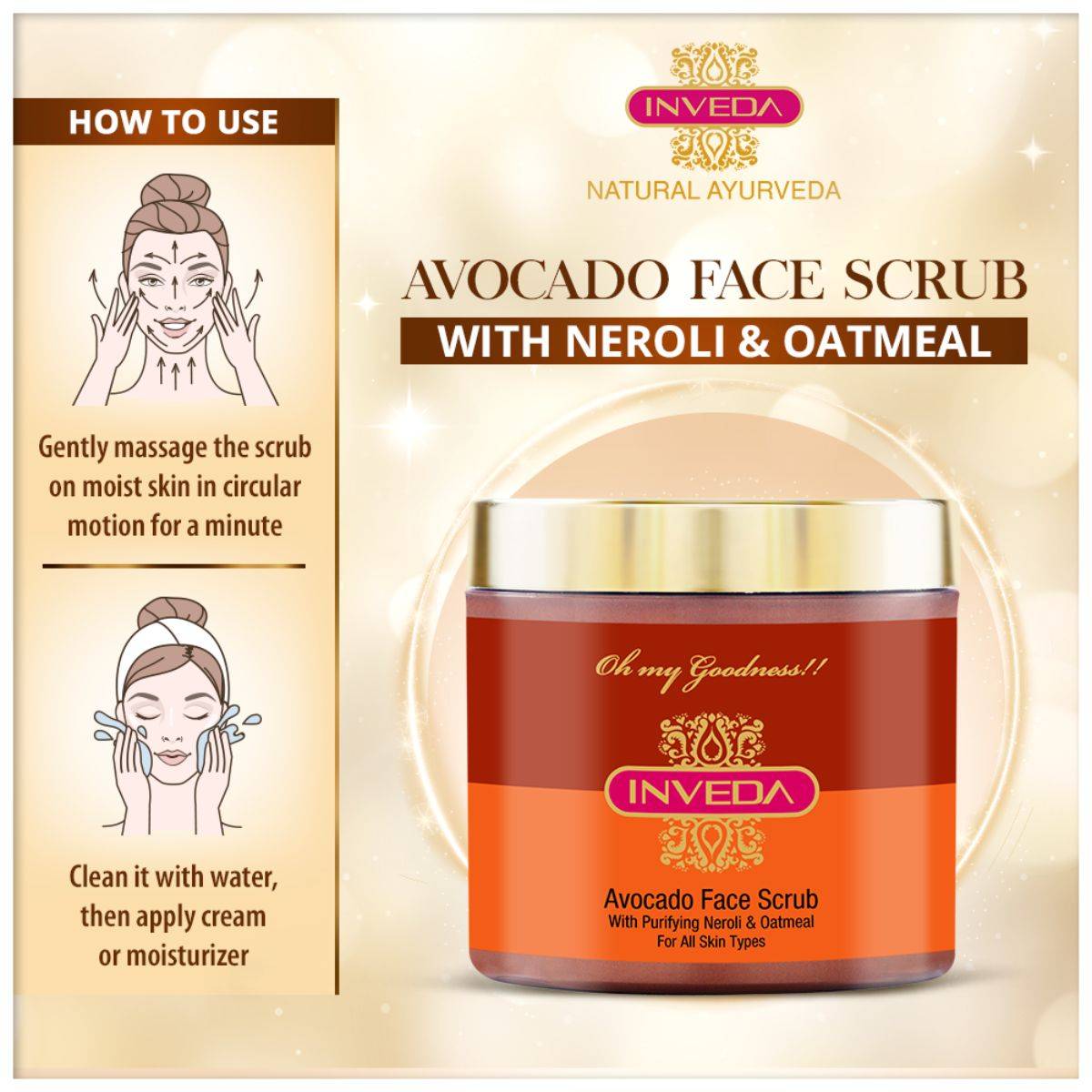 Avocado Face Scrub | Collagen Booster